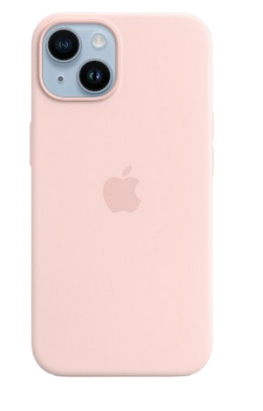 Apple silicone case with MagSafe iPhone 14 (Original Quality) Pink